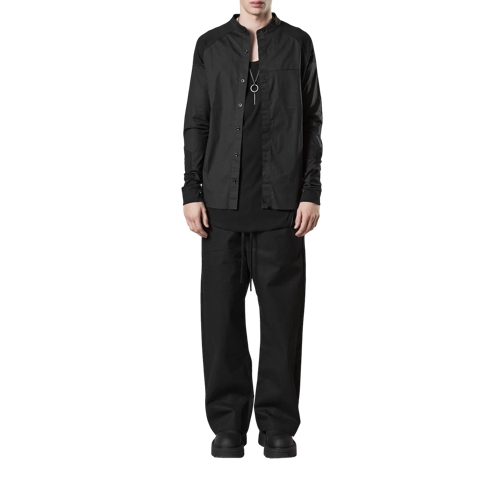 Thom Krom Hemd mit Einsätzen black black Camicie