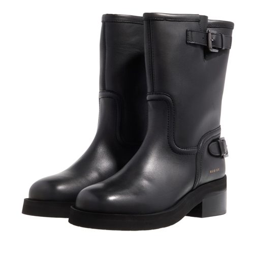 Nubikk Eve Leva Black Leather Ankle Boot