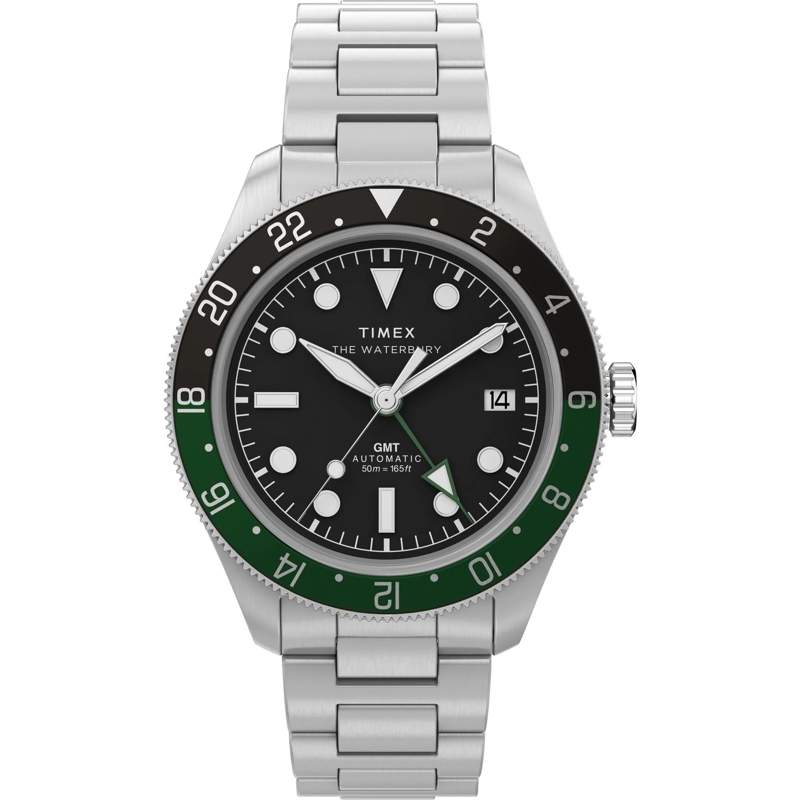 Timex Quarzuhr Mechanische Automatikuhr Waterbury Heritage Automa schwarz