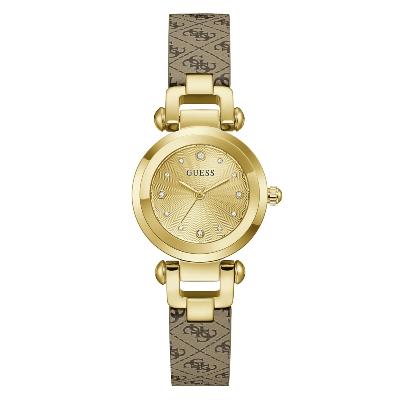 Guess Quarzuhr Quarz-Analoguhr Ginger braun