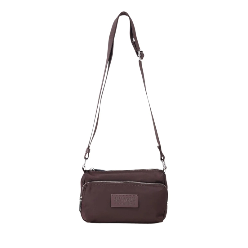 Maison Margiela Tote Umhängetasche mit Logo Lila