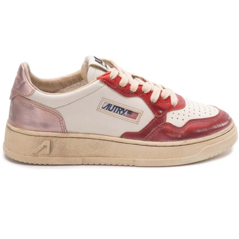 Autry International Low-Top-Sneaker Sneakers Metal Red Pink rose
