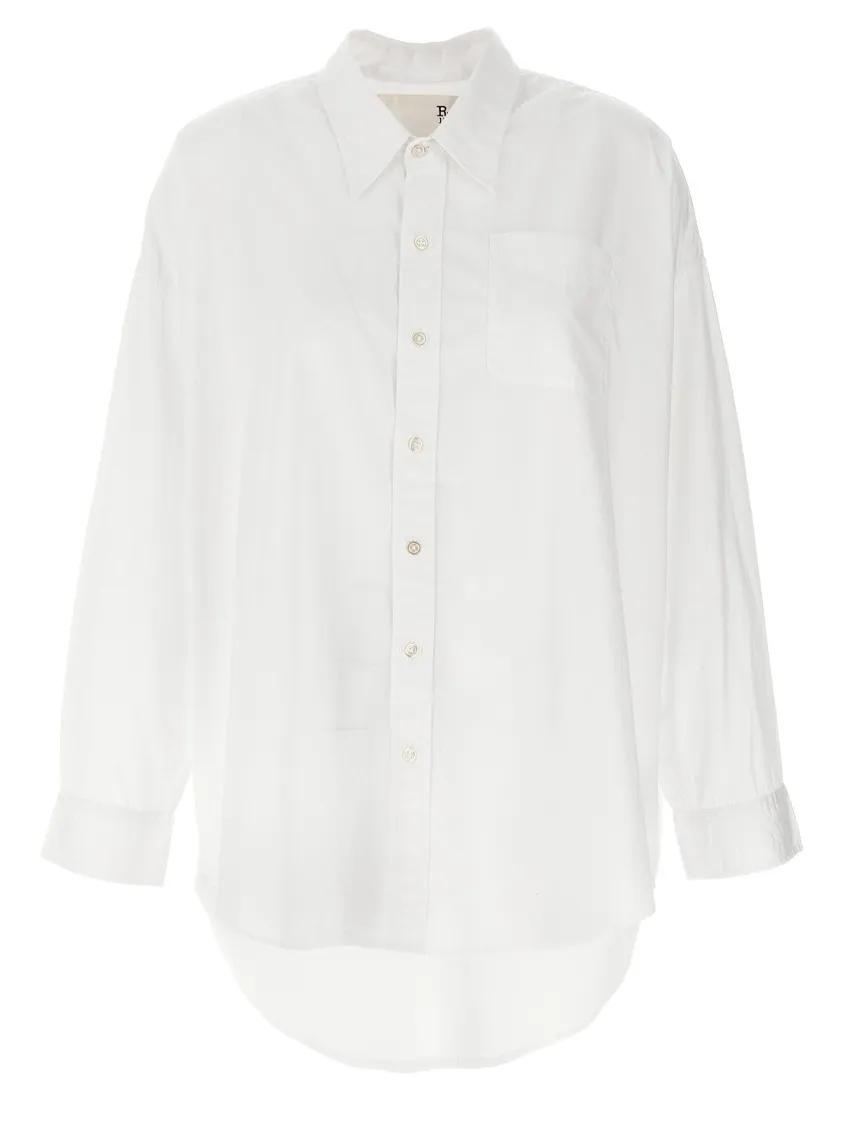Thumbnail - R13 - Oversized White Oxford Shirt - Größe XXS - weiß