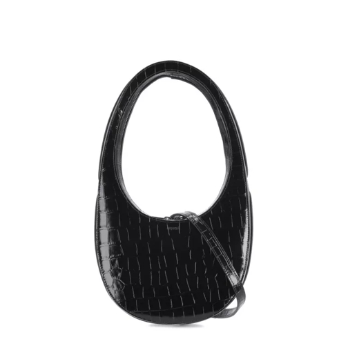 Coperni Croco Swipe Bag Black Borsa a tracolla