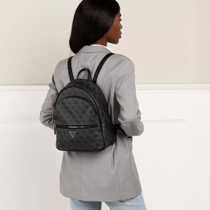 Guess Manhattan Large Backpack Coal Logo | Rucksack