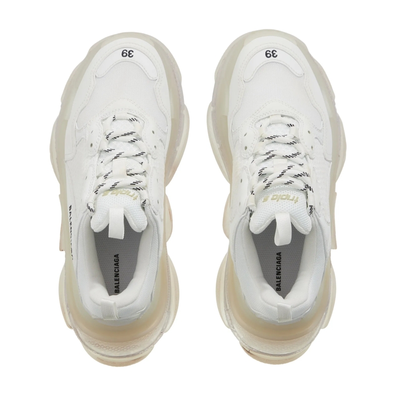 Balenciaga Low-Top-Sneaker Triple S Sneaker White(Image 5)