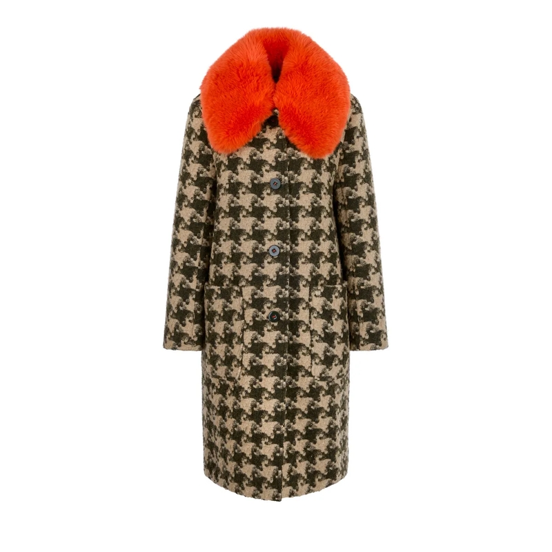 Marc Cain Wollen jas Mantel tannin