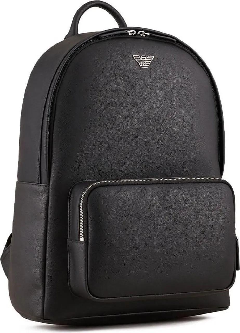 Armani backpack leather discount