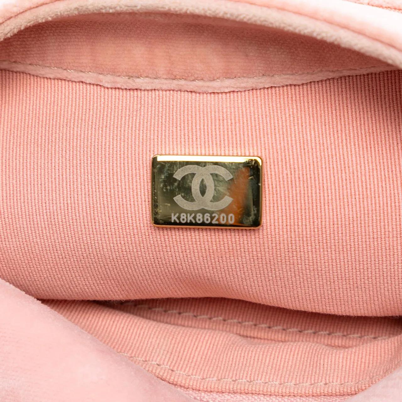 Thumbnail - Chanel Hobo Bags - Mini Quilted Velvet Double Frame Flap - Gr. unisize - in Gold - für Damen