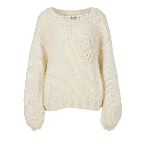 Ella Silla Pullover Puffarm Blume Ecru