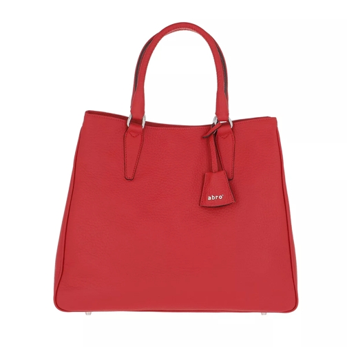 Abro Oriente Handle Bag Red Rymlig shoppingväska
