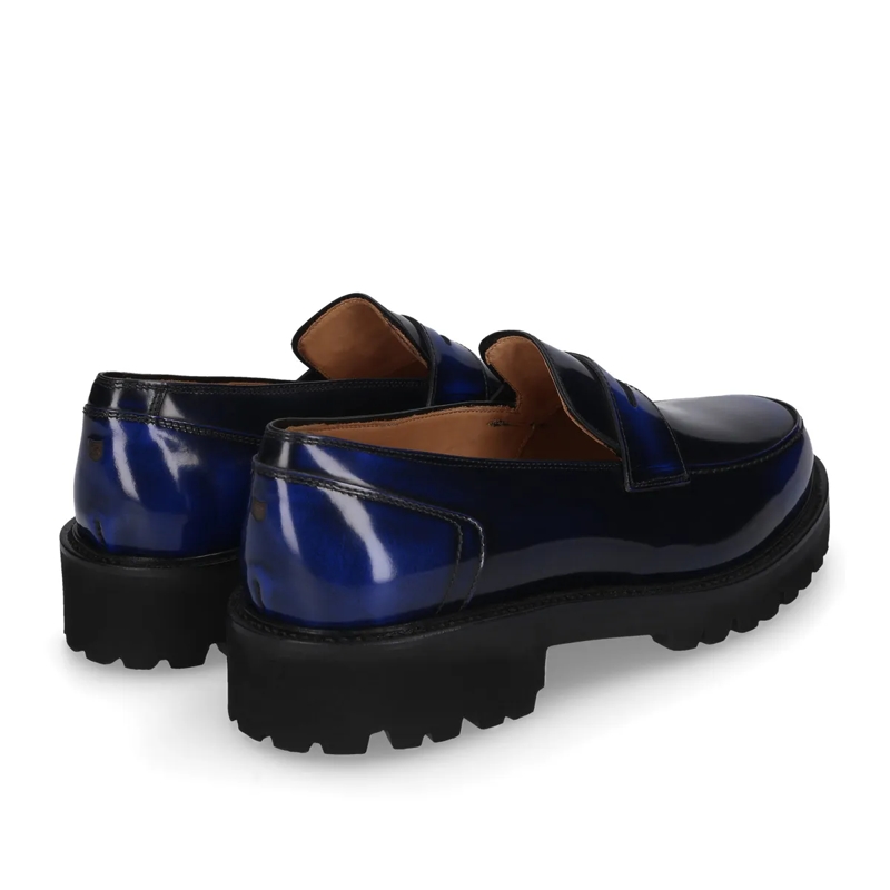 Henry Stevens Monkstraps Loafer Haywood PL dunkel-blau(Image 3)