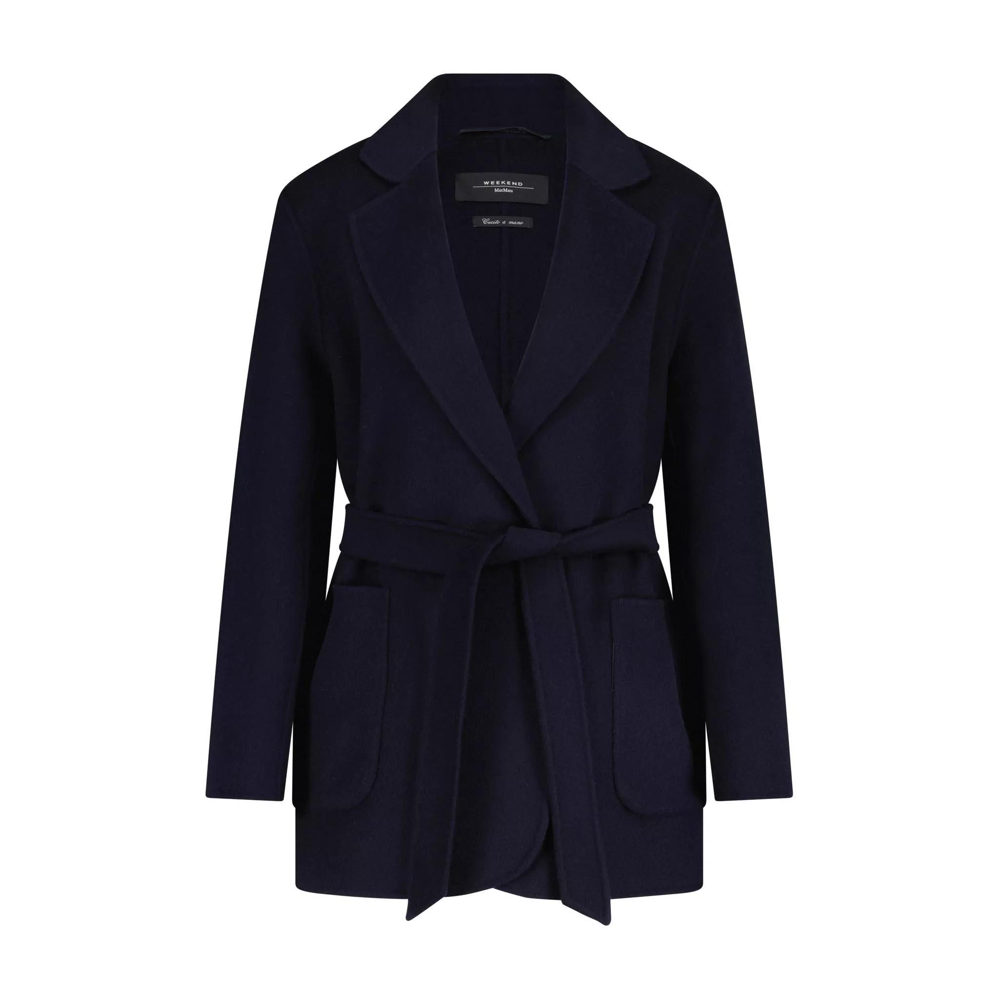 Thumbnail - Max Mara - Mantel Ellisse aus Woll-Mix 47702379495770 - Größe 40 - dark blue