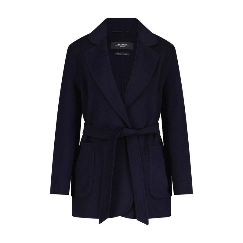 Max Mara  Mantel Ellisse aus Woll-Mix 47702379495770 Dunkelblau