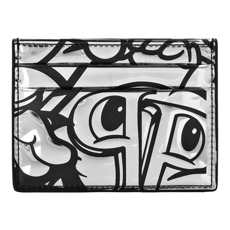 Philipp Plein Geldbörse Kartenetui Smile silber