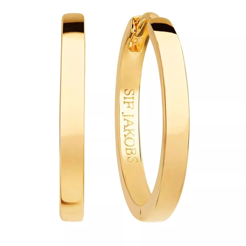 Sif Jakobs Jewellery Ellera Pianura Grande Earrings 18K Yellow Gold Plated Ring