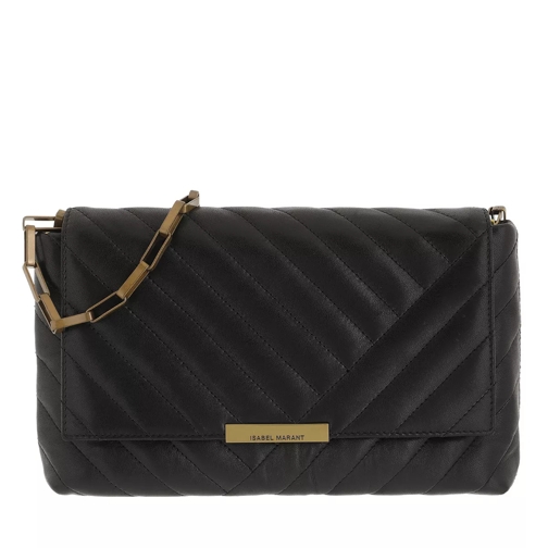 Isabel Marant Merine Crossbody Bag Leather Black/Gold Crossbody Bag