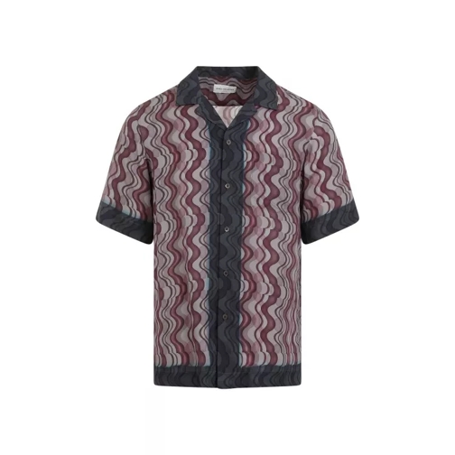 Dries Van Noten Purple Viscose Cartoline Shirt Purple 