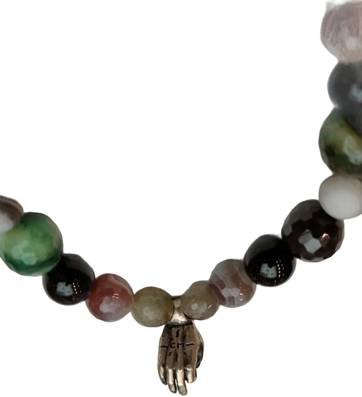 Thumbnail - CATHERINE MICHIELS Armband - Bracelet Mudra Hand bronze agate noire turquoise o - Gr. ONE SIZE - in Mehrfarbig - für Dam...