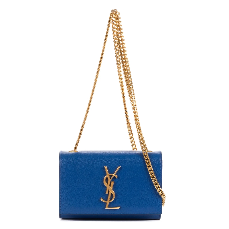 Saint Laurent Crossbody Bag Kate Mini blau
