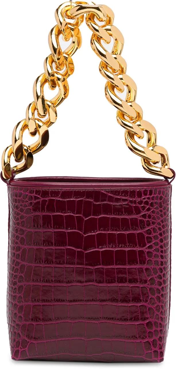 Thumbnail - Tom Ford Hobo Bags - Mini Croc-Embossed Chain Bucket Bag - Gr. unisize - in Orange - für Damen