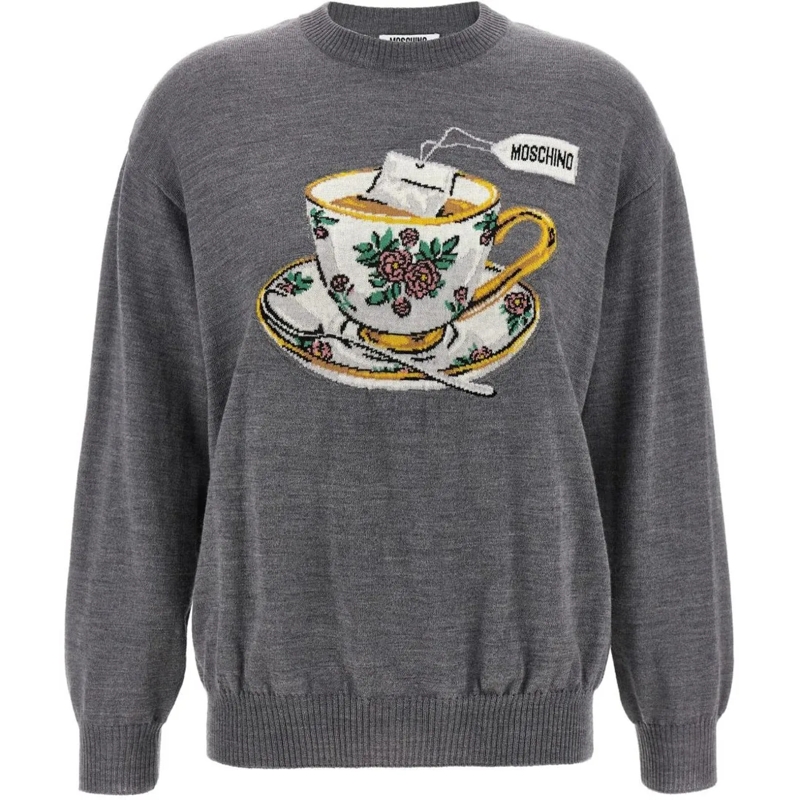 Moschino  Sweaters Multi Grey grau