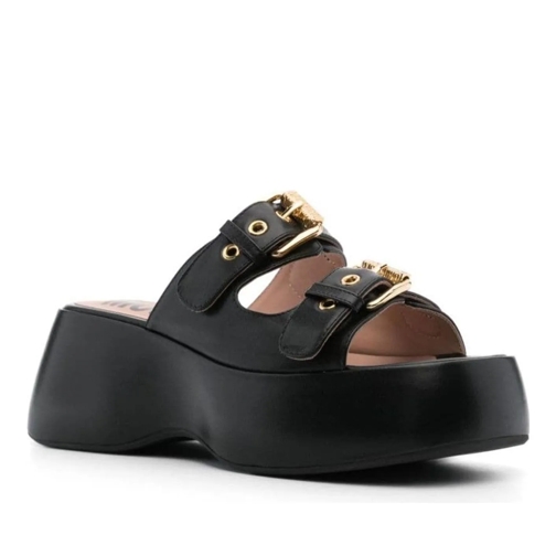 Moschino Claquette Sandals Black schwarz