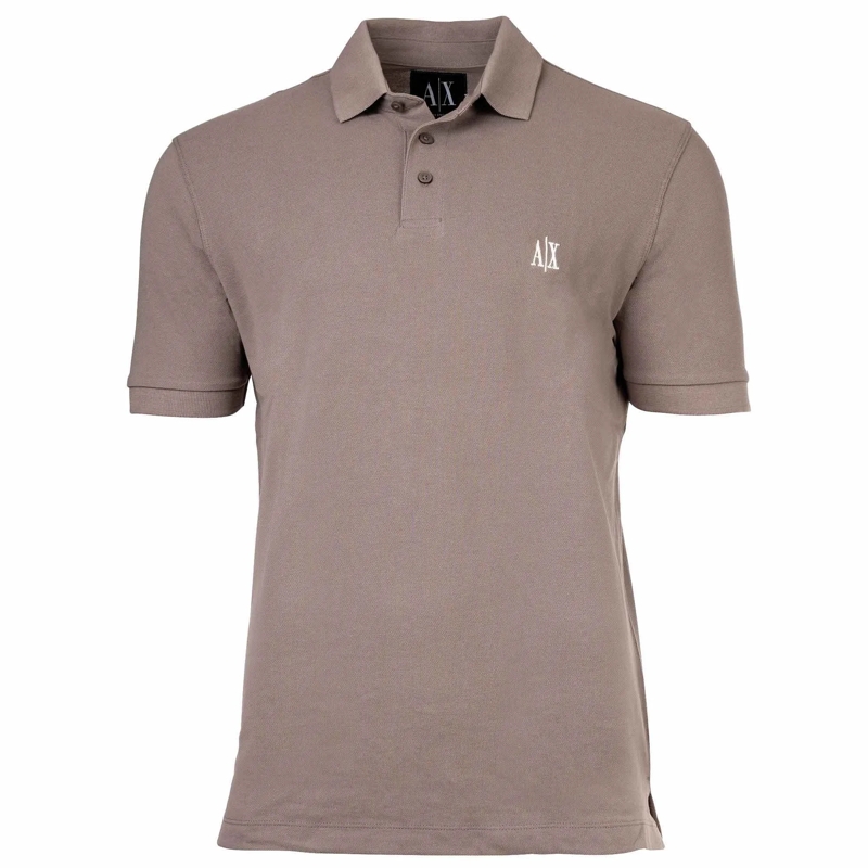 Armani Exchange Polohemd Armani Exchange A|X ARMANI EXCHANGE Herren Poloshi beige