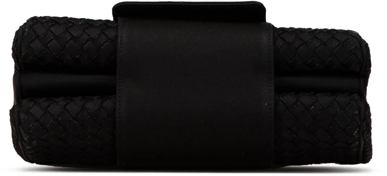 Thumbnail - Bottega Veneta Crossbody Bags - 2012-2024 Canvas Intrecciato Buckle Flap - Gr. unisize - in Schwarz - für Damen