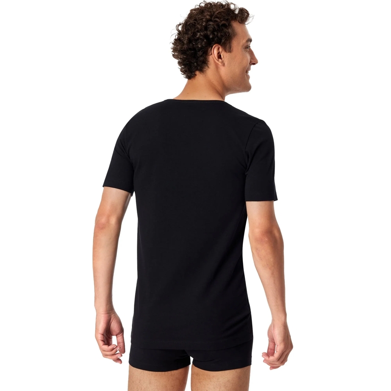 SCHIESSER Hemd 2PACK T-shirt 4er Pack schwarz(Image 3)
