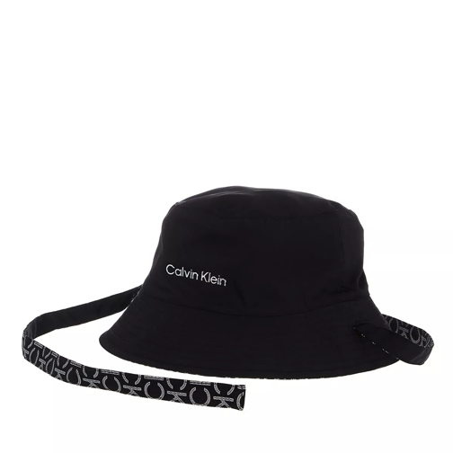 Calvin Klein Branding Bucket Hat Mix Black Mono Mix Vissershoed