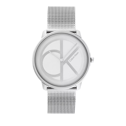 Calvin Klein Iconic Mesh silber Quarz-Uhr