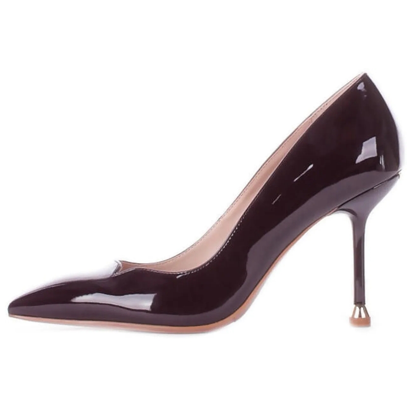 LIU JO Pumps Mid-Heel Pumps With Glossy Patent Finish Grey