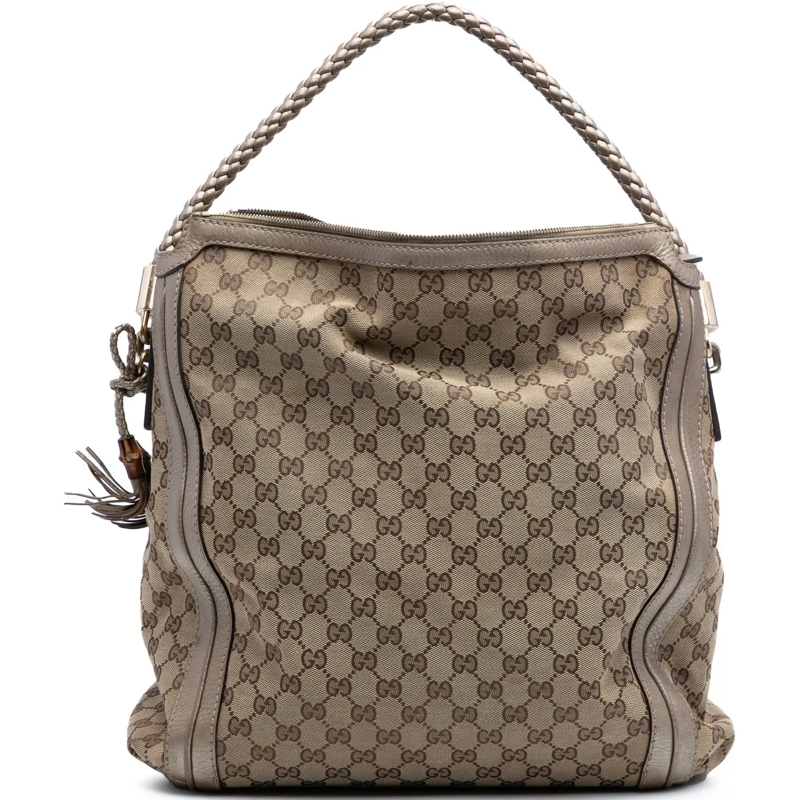 Gucci Sac à bandoulière Large GG Canvas Bella Shoulder Bag braun
