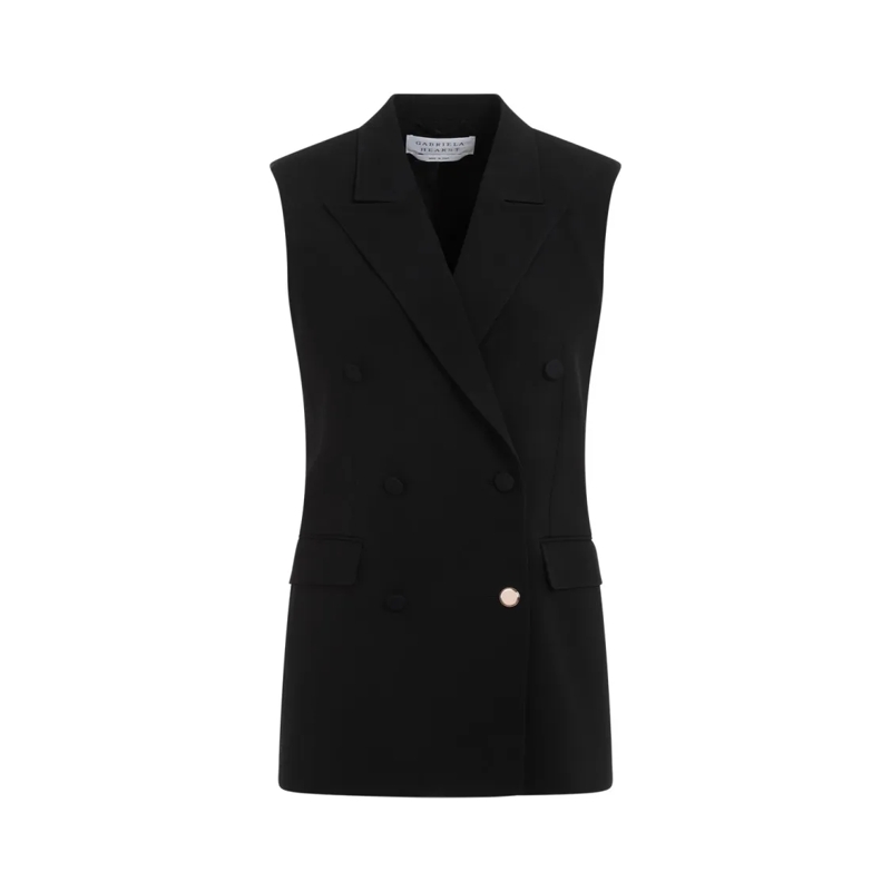 Gabriela Hearst Blazer Black Silk Mayte Vest Black