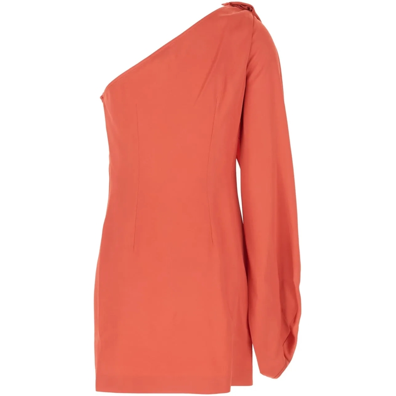 Stella McCartney Midikleid Stella Mccartney Coral acetate blend dress rot(Image 2)