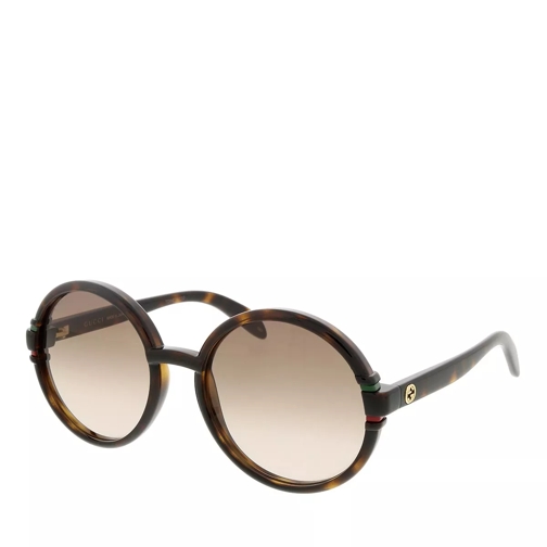 Gucci GG1067S-002 58 Woman Injection Havana-Brown Zonnebril