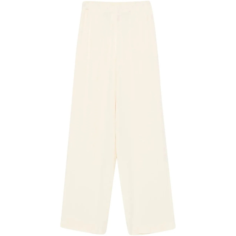 Fabiana Filippi Broek Wide-Leg Pants With Elastic Waistband Neutrals