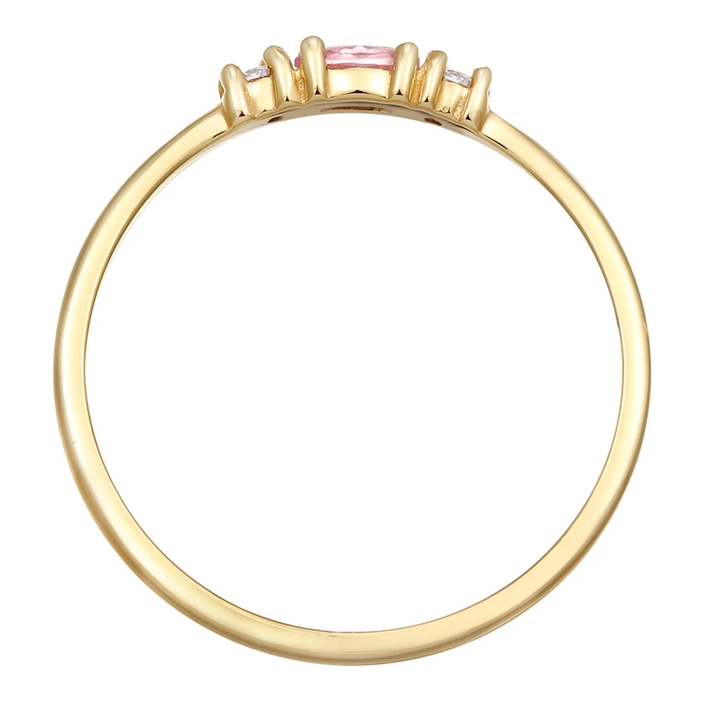 Elli Ring Ring Vintage Zirkonia Marquise synth. Saphir 375 G gold(Image 3)
