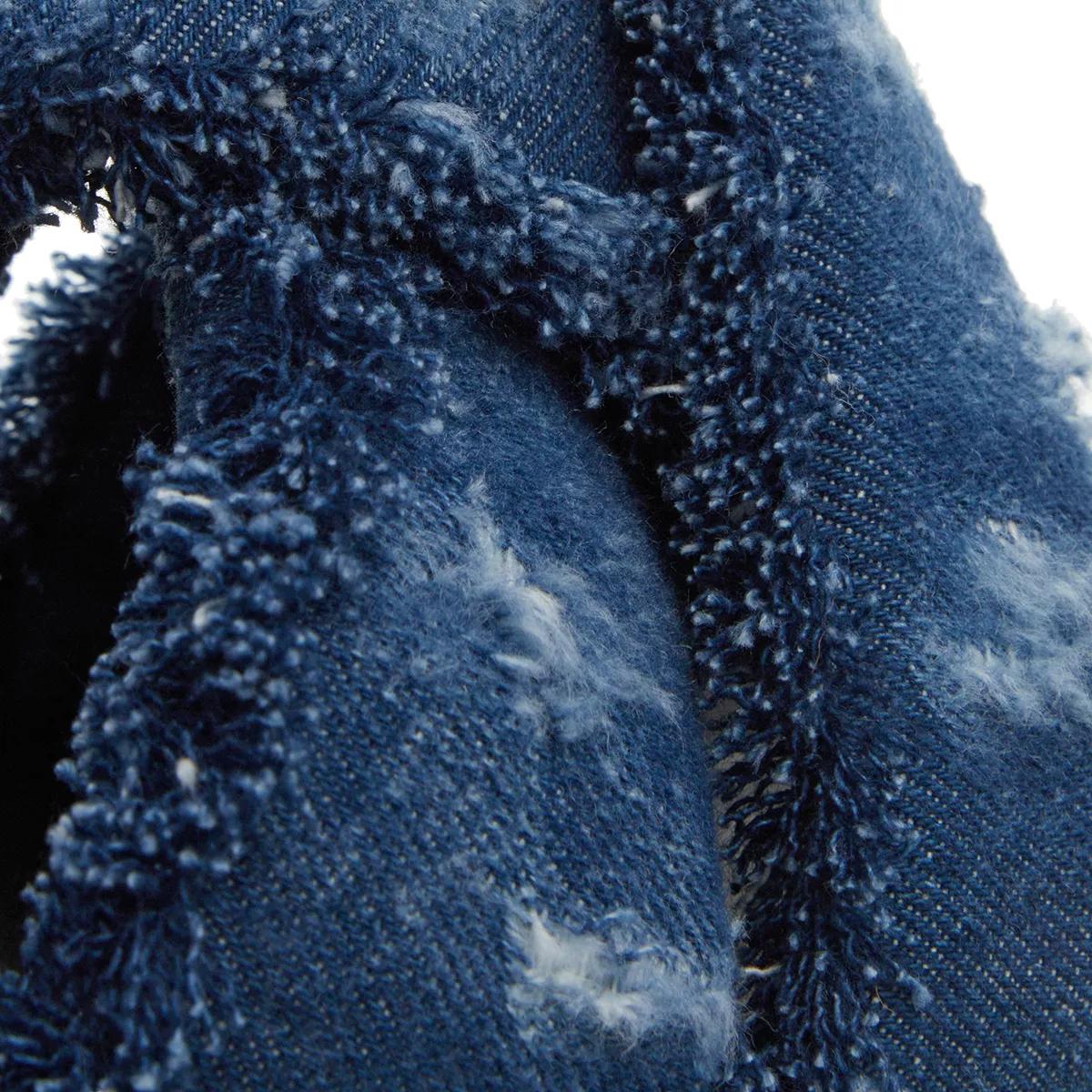 inuikii slippers & mules, soft crossed jeans en bleu - pour dames