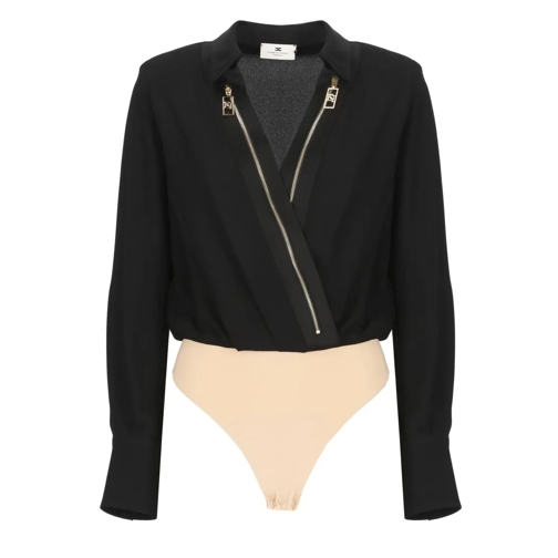 Elisabetta Franchi Viscose Body Shirt Black 