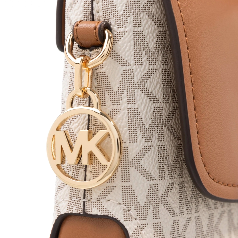 MICHAEL Michael Kors Crossbody Bag Alice Sm Flap Xbody Vanilla/Acrn(Image 4)