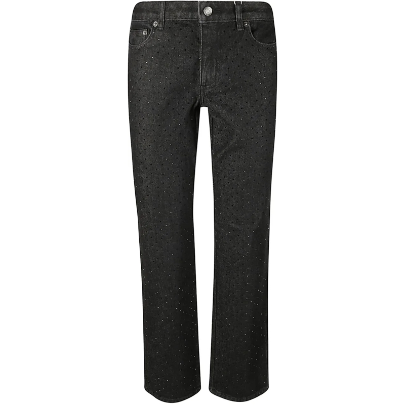 MICHAEL Michael Kors Skinny-Leg-Jeans Studded Cigarette Jeans Black schwarz