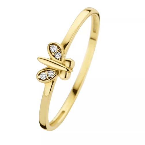 BELORO Della Spiga Farfalla 9 karat ring with zirconia Gold Bague