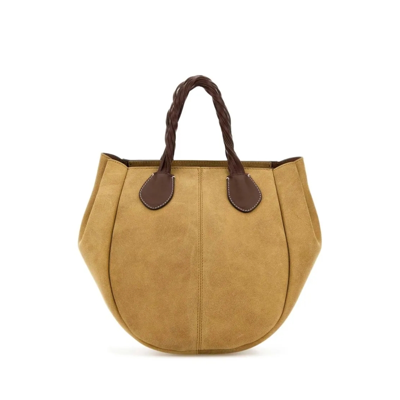 J.W.Anderson Draagtas Brown Structured Bag With Minimalist Design Brown