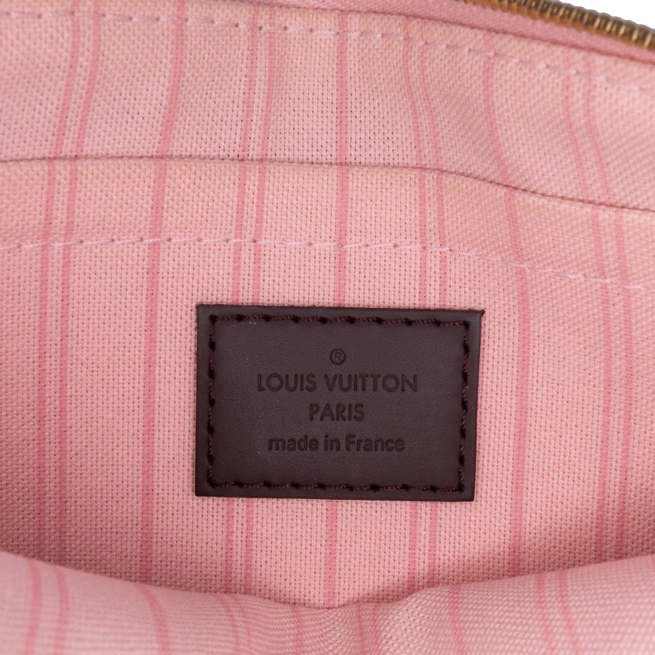 Thumbnail - Louis Vuitton Kosmetiktaschen - Damier Ebene Neverfull MM Pouch - Gr. unisize - in Braun - für Damen