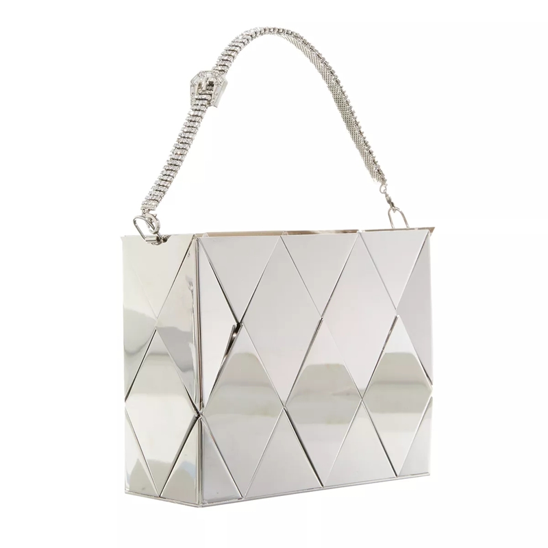 Gedebe Minitasche Tecla Metal Diamond Silver(Image 3)