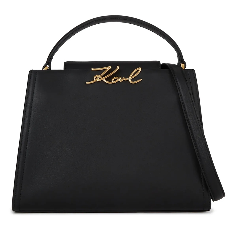 Karl Lagerfeld Tote K/Signature Mittelgroße Handtasche mit Griff schwarz