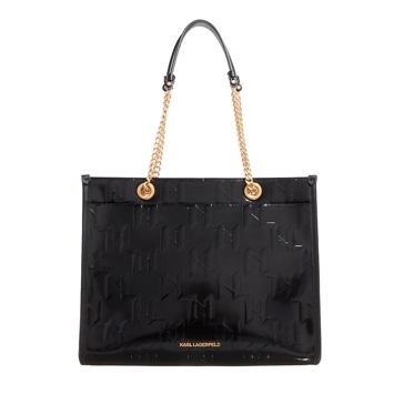 Karl Lagerfeld K/Skuare Sp Shiny Mono Md Tote Black | Tote