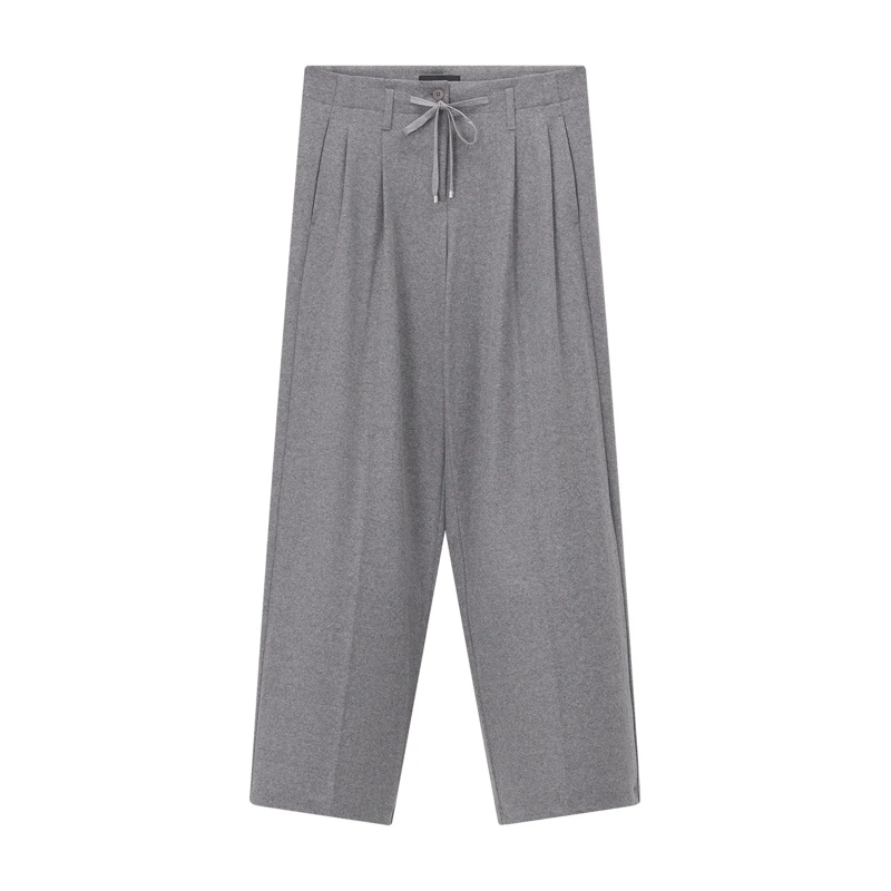 Cambio Pantalon en tissu Wide-Leg Hose Addison grau